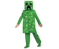Klasikinis „Minecraft Creeper“ kostiumas 4-6 metams