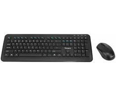 Klaviatūra ir pelė Targus KM610 - Rinkinys Klaviatūra ir pelė - kombinacja - full size - belaidis - 2.4 GHz - QWERTY - hiszpański - juoda