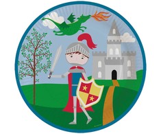 „Knights Protect Knight“ popierinės lėkštės, 8 vnt., 23 cm