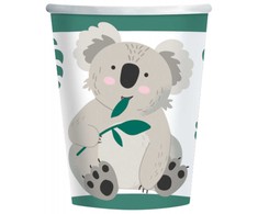 Koala eukalipto popieriniai puodeliai, 8 vnt., po 250 ml
