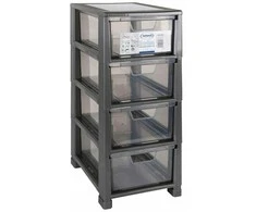 Komoda Tontarelli Linea mini, 20 x 28,3 x 43,8 cm, pilka