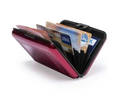 Card case documents aliuminio wallet