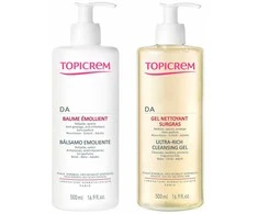 Topicrem DA PROTECT EMOLIENT BALM 500 ML + CLEANSING GEL 500 ML PACK 2 pcs