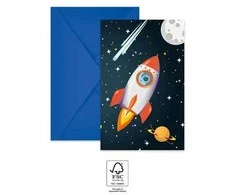 Globos Europe Bv Kvietimai į „Rocket Space“, 6 vnt.