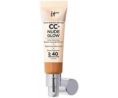 It Cosmetics CC+ NUDE GLOW lightweight foundation + glow serum SPF40 #tan