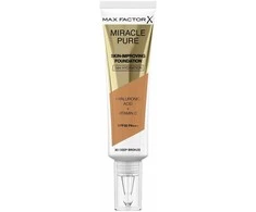 "Max Factor Miracle Pure" odą puoselėjantis makiažo pagrindas 24h Hydration Spf30 82-Deep Bronze 30ml