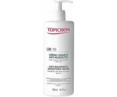 Topicrem UR-10 Anti-Roughness Smoothing Cream, kūno kremas itin sausai odai,  500 ml