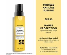 Lierac Paris Lierac Sunissime The Silky Sun Oil SPF 50 apsauginis ir įdegį stiprinantis aliejus kūnui, 150 ml