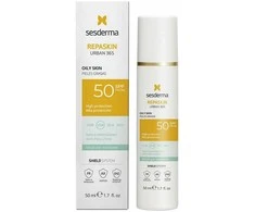 Sesderma Repaskin Urban 365 Photoprotector Oily Skin Spf50 veido kremas nuo saulės riebiai odai 50ml
