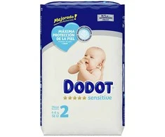 DODOT SENSITIVE RN size 2 diapers 4-8kg 58 u