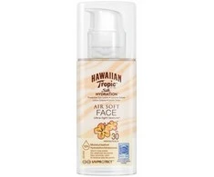 Hawaiian Tropic Silk Hydration Air Soft FACE Losjonas veidui SPF30 50ml.