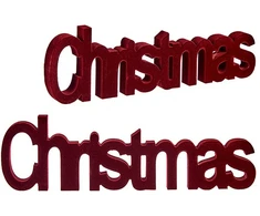 Krist+ Dekoratyvinė figūrėlė Christmas 11 x 2,5 x 36,5 cm Raudona Medžio