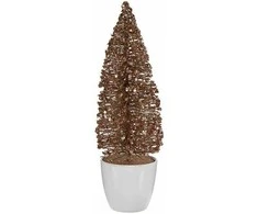 Krist+ Naujametinė eglutė Mažas Auksinis Bronzinis Plastmasinis (9 x 28 x 9 cm)