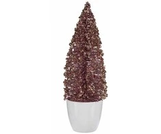 Krist+ Naujametinė eglutė Mažas Rožinė Auksinis Plastmasinis (9 x 28 x 9 cm)