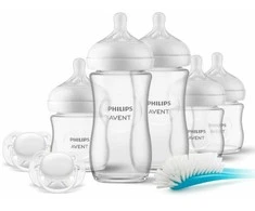 PHILIPS AVENT STIKLINIS BUTELIUKŲ RINKINYS NAUJAGIMIUI NATURAL RESPONSE SCD879/11