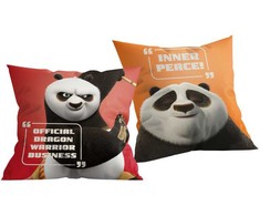 Kung Fu Panda kario pagalvė, dekoratyvinė pagalvėlė 40x40 cm