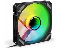 120mmSharkoon SHARK veidrodis RGB PWM ATBULINIS juodas
