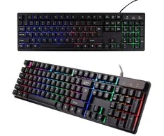 Žaidimų klaviatūra su RGB apšvietimu, USB, 104 klavišų