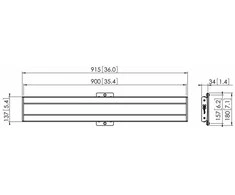 Laikiklis Vogels PFB3409 INTERFACE BAR 915MM, Sidabrinis Vogels