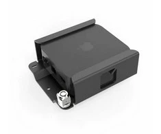 Laikiklis Compulocks Apple TV Security Mount (4K 3rd Gen) (2022) – montavimo rinkinys (Sicherheitsklammer, Verriegelungskopf) – beluftet – fur Medienbox – verriegelbar – hochwertiges Aliuminis – Juodas – kailis Apple TV 4K (3 kartos)