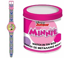 Laikrodis kūdikiams Minnie Mouse MINNIE - TIN BOX Ø 33 mm