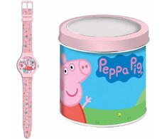Laikrodis kūdikiams Peppa Pig PEPPA PIG - TIN BOX Ø 33 mm