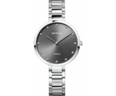 Laikrodis BERING 11334-772. Kwarcowy, Kolor pilka. Kobieta.
