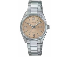 Laikrodis moterims Casio LADY DATE - CHAMPAGNE Sidabras (Ø 30 mm)