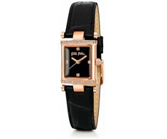 Laikrodis FOLLI FOLLIE WF13B037SSK. Kwarcowy, Kolor juoda. Kobieta.