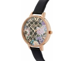 Laikrodis OLIVIA BURTON OB16GD55. Kwarcowy, Kolor juoda. Kobieta.