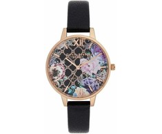 Laikrodis OLIVIA BURTON OB16GD55. Kwarcowy, Kolor juoda. Kobieta.