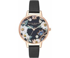 Laikrodis OLIVIA BURTON OB16GSET24. Kwarcowy, Kolor juoda. Kobieta.