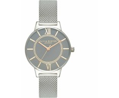 Laikrodis OLIVIA BURTON OB16WD86. Kwarcowy, Kolor pilka. Kobieta.