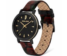 Laikrodis POLICE PL16033MSBG02. Kwarcowy, Kolor juoda. Kobieta.