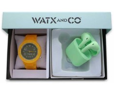 Watx Colors Laikrodis WATXANDCO WAPACKEAR18_M. Kwarcowy, Kolor žalia. Kobieta.