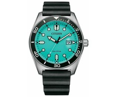 Laikrodis CITIZEN AW1760-14X. SOLAR QUARTZ, Kolor žalia. Mężczyzna.