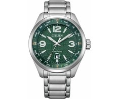 Laikrodis CITIZEN AW1830-88X. SOLAR QUARTZ, Kolor žalia. Mężczyzna.
