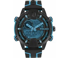 Laikrodis POLICE PEWJP2110202. Kwarcowy, Kolor mėlyna. Mężczyzna.