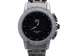 Laikrodis vyrams Q&amp;Q Q602J405Y Juoda Sidabras (Ø 40 mm)