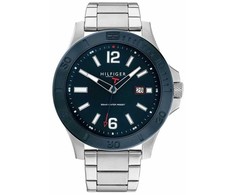 Laikrodis TOMMY HILFIGER 1791994. Kwarcowy, Kolor mėlyna. Mężczyzna.