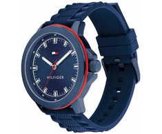 Laikrodis TOMMY HILFIGER 1792022. Kwarcowy, Kolor mėlyna. Mężczyzna.