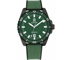 Laikrodis TOMMY HILFIGER 1792161. Automatyczny, Kolor žalia. Mężczyzna.