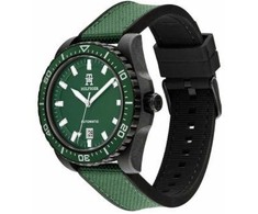 Laikrodis TOMMY HILFIGER 1792161. Automatyczny, Kolor žalia. Mężczyzna.