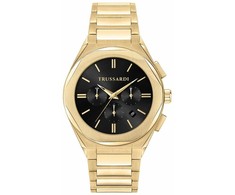 Laikrodis TRUSSARDI R2453156001. Kwarcowy, Kolor juoda. Mężczyzna.