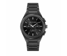 Laikrodis TRUSSARDI R2453156002. Kwarcowy, Kolor juoda. Mężczyzna.