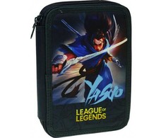 „League of Legends“ Yasuo pripildytas, dviejų pakopų pieštukų dėklas