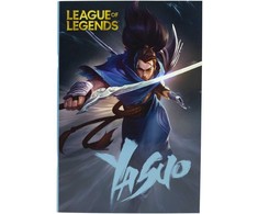 „League of Legends“ Yasuo užrašų knygelė su B/5 linijomis, 40 puslapių