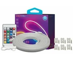 Vention silikoninė neoninė LED juosta su nuotolinio valdymo pultu, 12V, 2m
