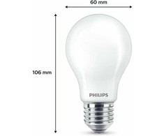 „Signify Philips“ LED klasikinė lempa 60 W E27 šiltai balta 806 lm matinė 3 P