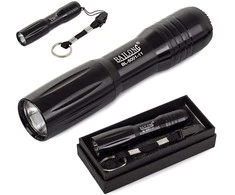 Taktinis mini LED žibintuvėlis raktų pakabukas